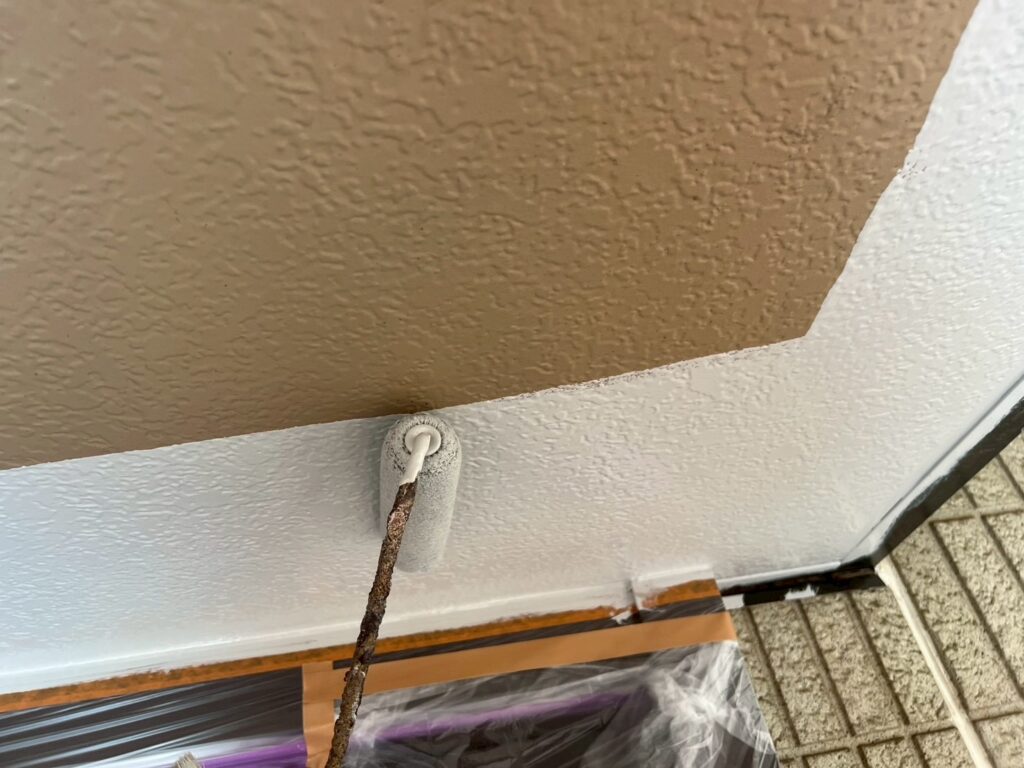 軒天仕上げ１回目