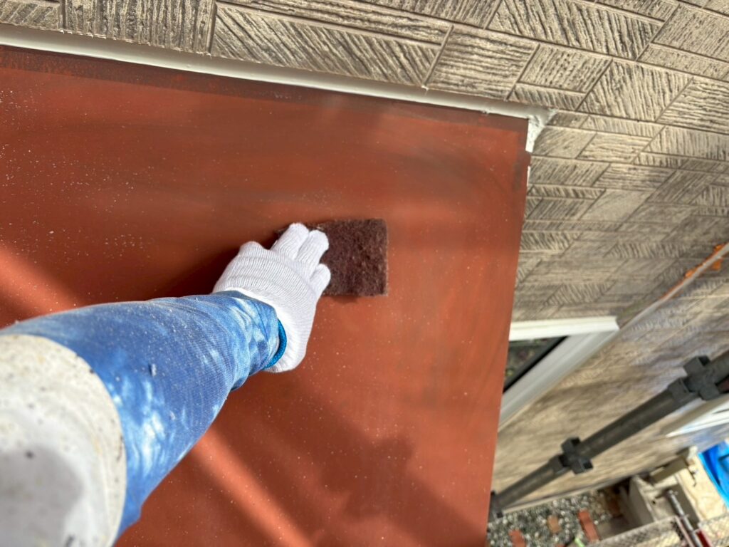 出窓鈑金素地調整
