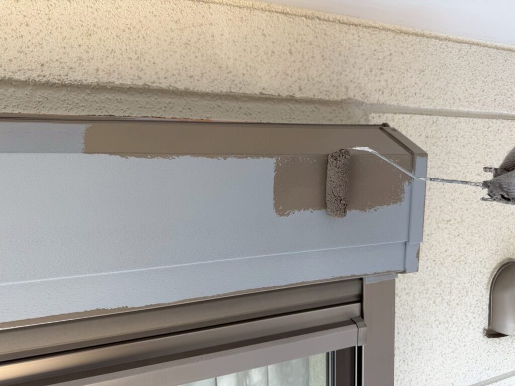 シャッターＢＯＸ仕上げ１回目
