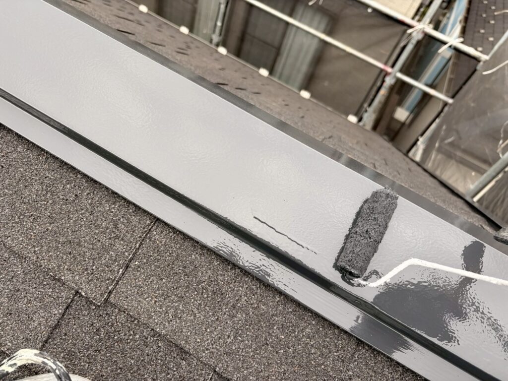屋根板金部仕上げ２回目