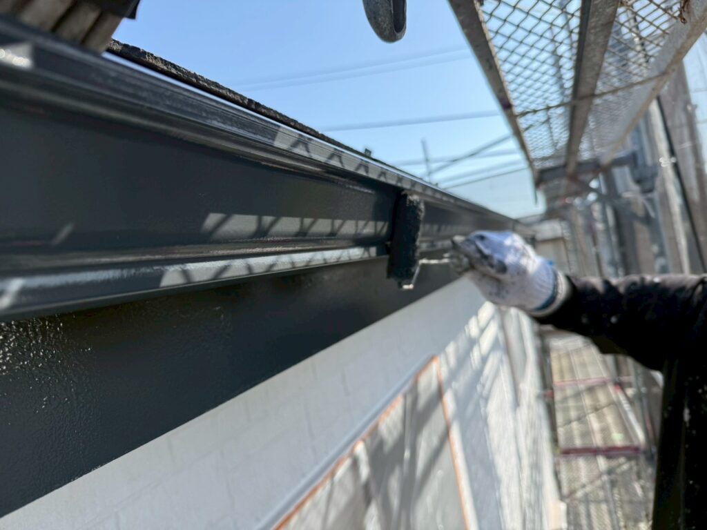 軒樋仕上げ２回目