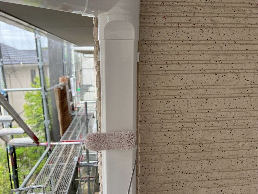 雨樋仕上げ２回目