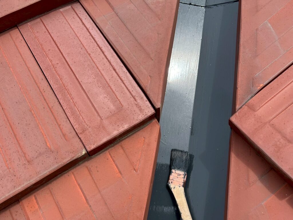 屋根板金部仕上げ２回目