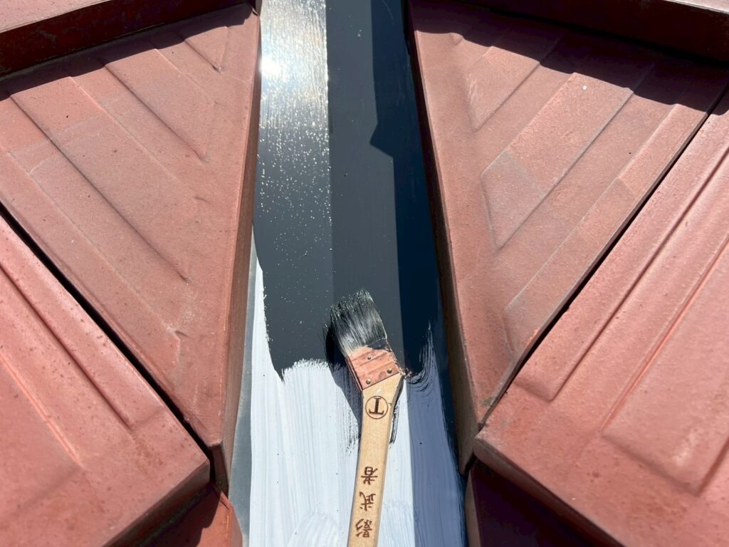 屋根板金部仕上げ１回目