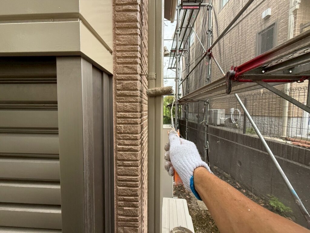 雨樋仕上げ２回目