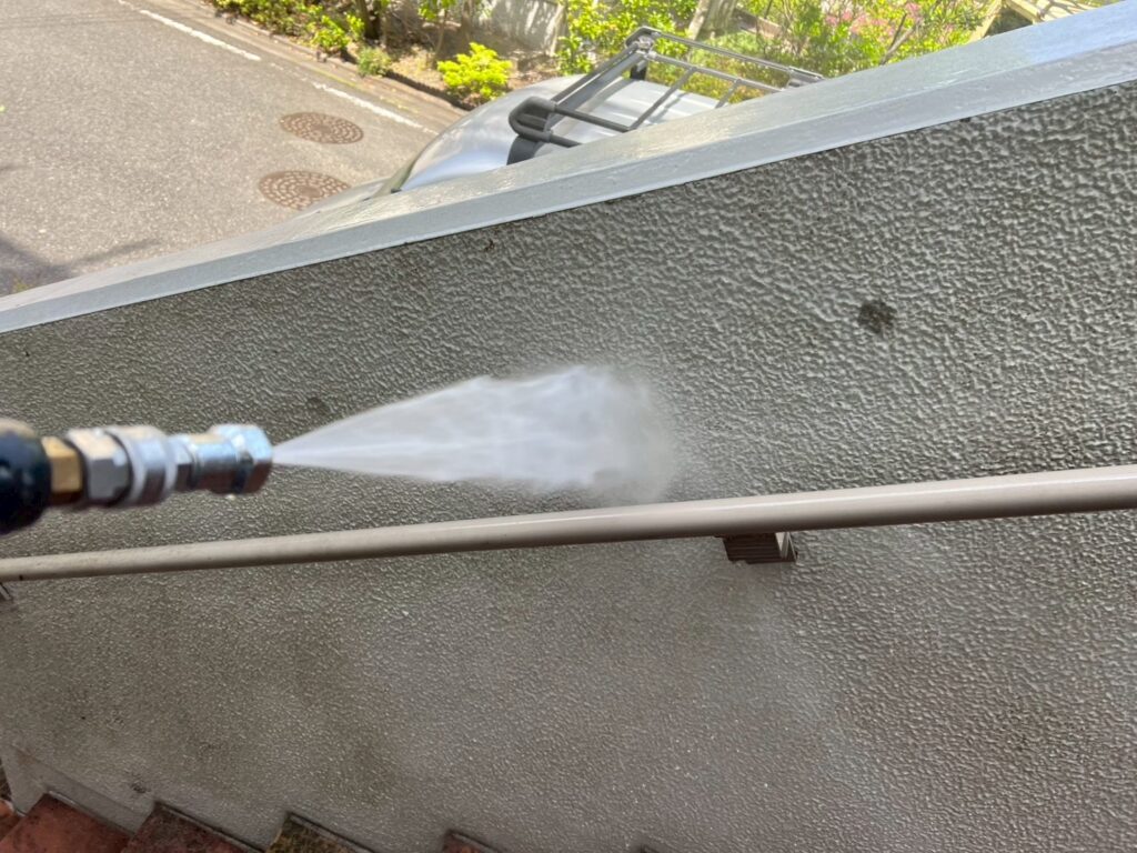擁壁高圧ジェット洗浄